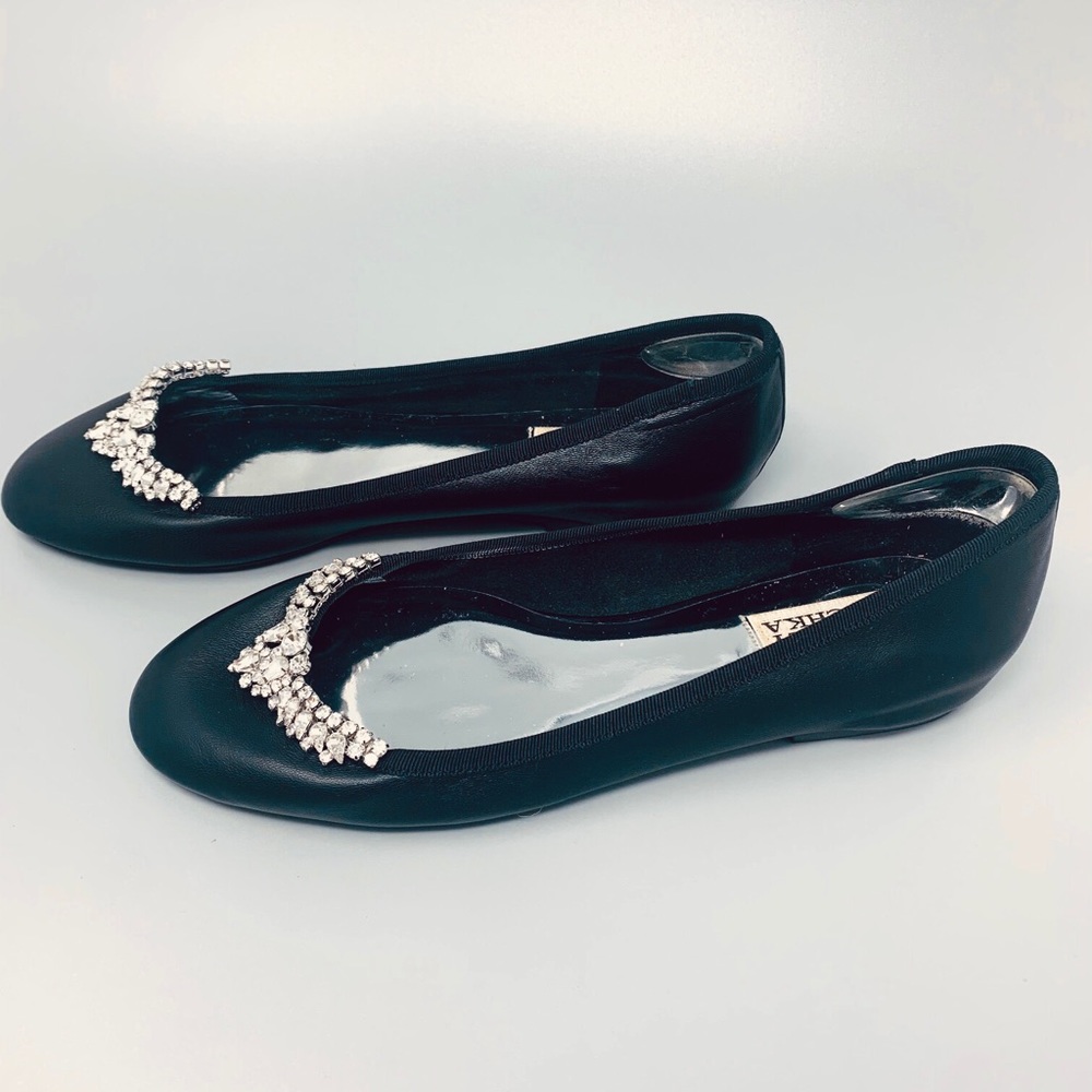 Badgley Mischka Crystal Ballet Flats
